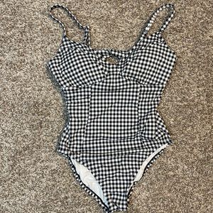 Checkered swimsuit